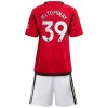 Maillot de Supporter Manchester United McTominay 39 Domicile 2023-24 Pour Enfant